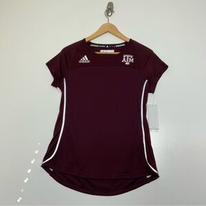 ADIDAS Climacool Short Sleeve ATM Athletic shirt. Burgundy. Size Small. (NWT).
